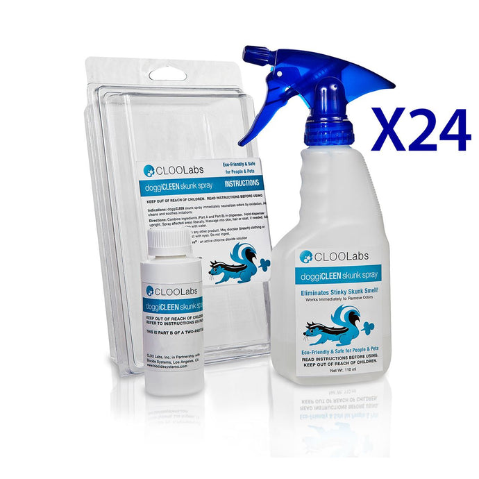 DoggiCLEEN skunk spray odor eliminator 24 pack