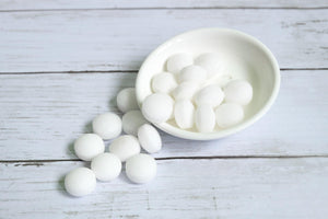 white naphthalene balls