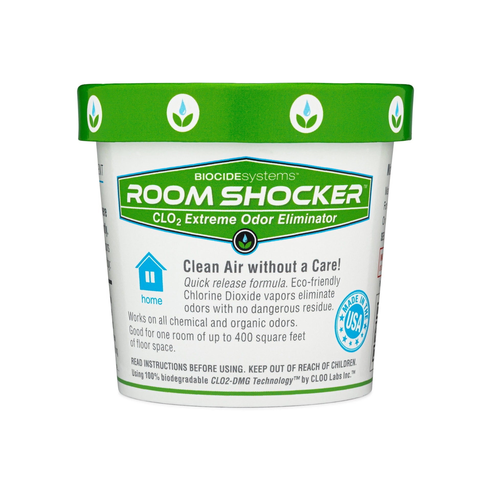 Room Shocker ClO2 Odor Eliminator Quick Release Vapor | Biocide Systems Room Shocker ClO2 Odor Eliminator Quick Release Vapor | Biocide Systems